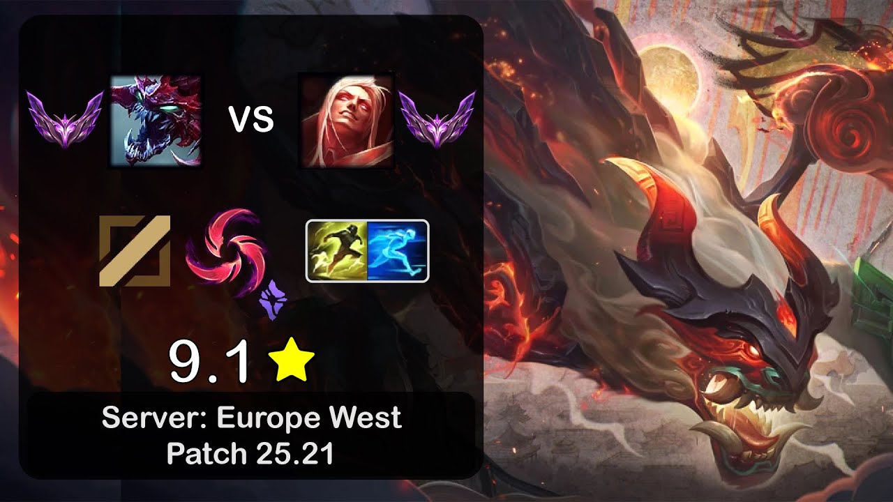 Cho'Gath Mid vs Vladimir - EUW Master - Patch 25.21