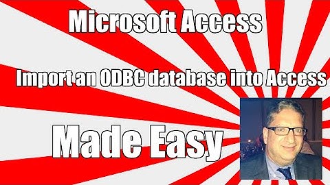 How to Import an ODBC Database into Access - Access 2003, 2010, 2013, 2016 Tutorial