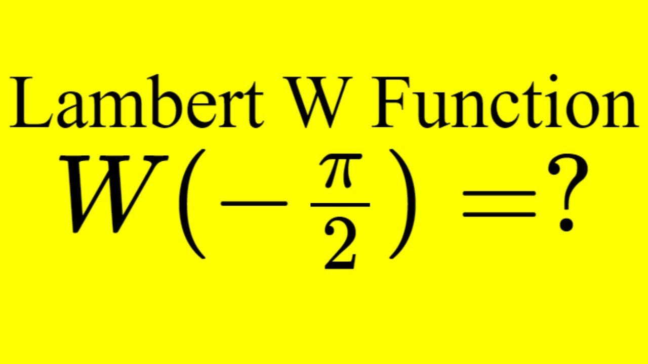When is the Lambert W "Nice"?