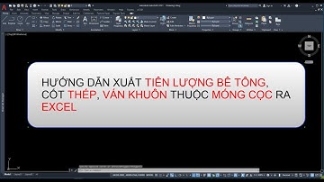 Xuất tiên lượng bê tông, thép, ván khuôn móng cọc từ Autocad ra excel  - Phần mềm sxCAD
