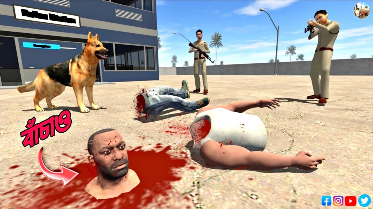 Franklin এর শরীল ছাদ থেকে পরে টুকরো টুকরো হয়ে গেল 🥶 ! Indian Bikes Driving 3D 