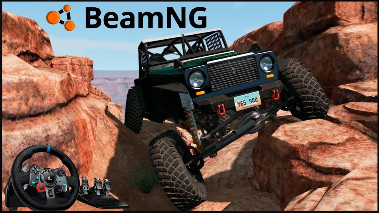 Самый реалистичный Rock Crawling BeamNG.drive Logitech g29 + Driving Force Shifter gameplay