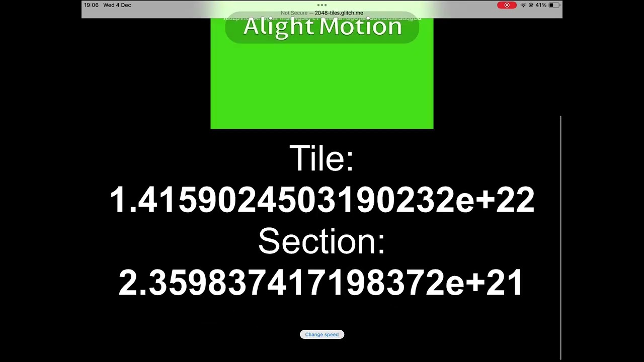 2048 Tiles from Level 1 to Absoulte Infinity