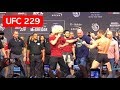 STAREDOWN!! CONOR MCGREGOR AND KHABIB NURMAGOMEDOV UFC 229