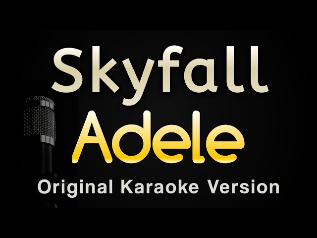 Skyfall - Adele (Karaoke Songs With Lyrics - Original Key) class=