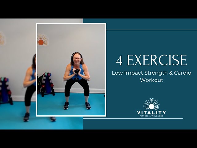Thrive after 55: 4 Exercise Low Impact Strength & Cardio Workout