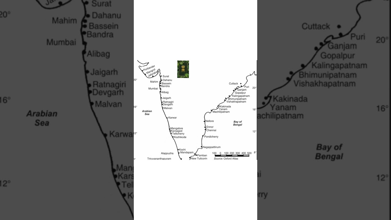 MAJOR PORTS IN MAP OF INDIA