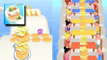 Pancake run 🥞 Gameplay walkthrough All Levels ( 6 - 7 ) Android, iOS
