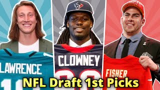 NFL Draft 1st Pick Every Year 2000-2025