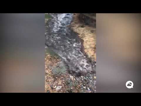 Flash flood in