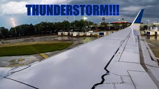 Thunderstorm Takeoff! United 737800 scary departure out of Chicago O'Hare