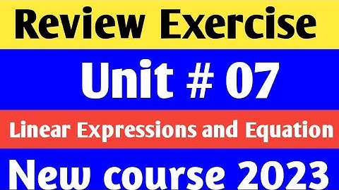 Review Exercise unit 7  class 6th Math kpktbb and ptb  New course 2023|