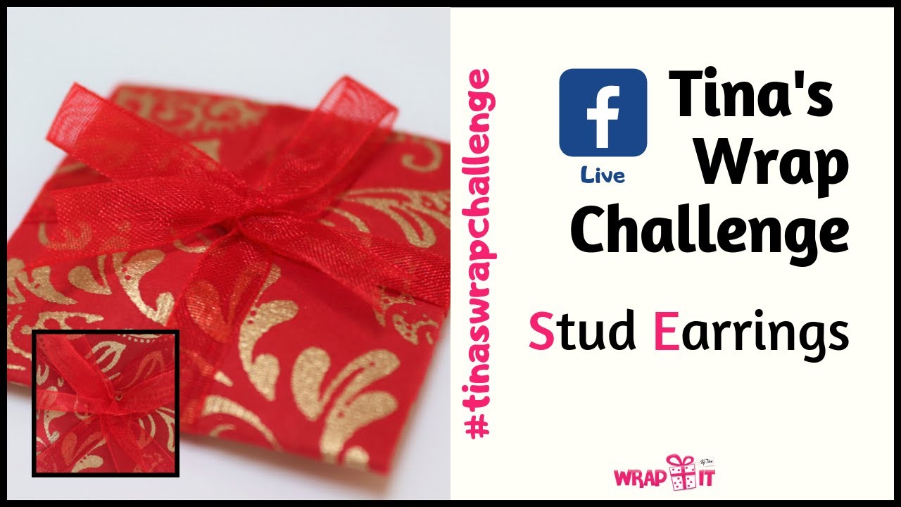 Gift Wrapping Challenge - How To Wrap Stud Earrings - YouTube
