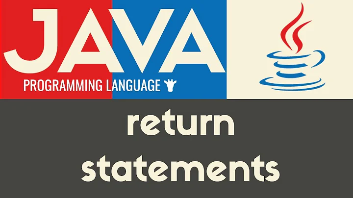 Return Statements | Java | Tutorial 14