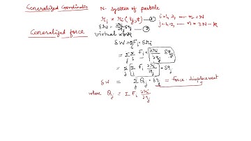 L-14 Mechanics (Generalized Force and Generalized Potential)