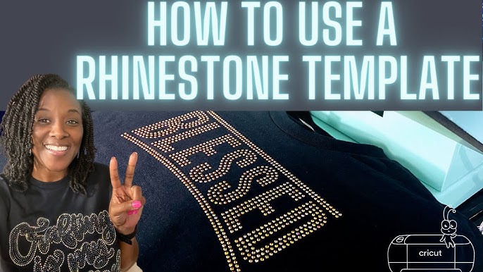 How to Cut Magic Flock Rhinestone Template Material with the