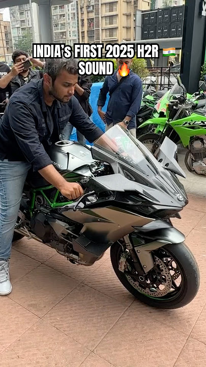 FIRST 2025 NINJA H2R IN INDIA 🇮🇳| FIRST EXHAUST NOTE IN INDIA🔥| #trending#trendingshorts