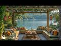 Slow Jazz In Cafe Balcony Fresh Morning Jazz In Tranquil Summer Lakeside Bird Singing For Rel 