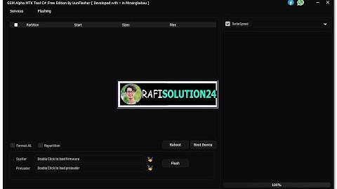 Free Edition By UunFlasher GSM Alpha MTK Tool C#