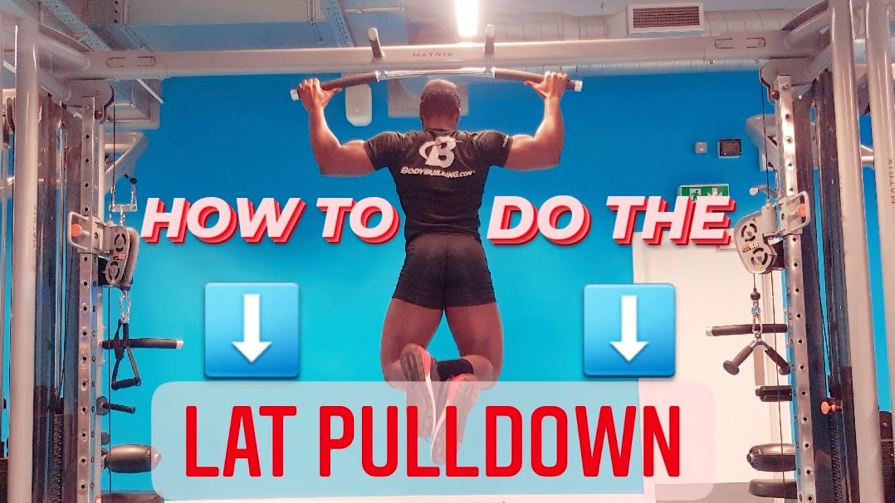 How To Do A Lat Pulldown - For Beginners - YouTube