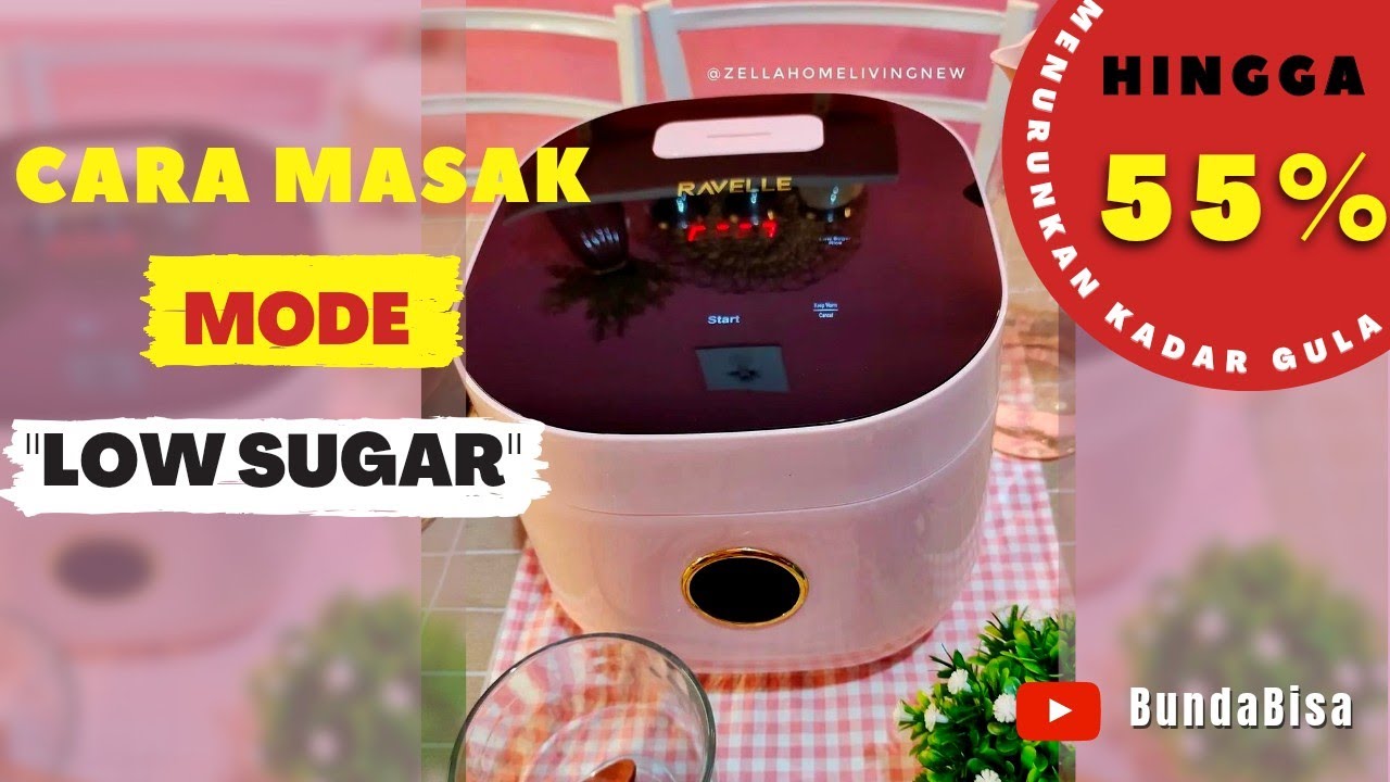cara masak nasi low sugar digital ricecooker ravelle cara menggunakan