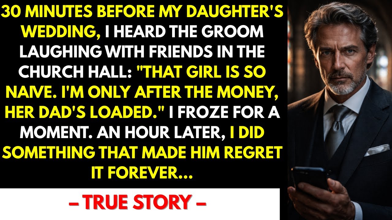 I COULDN’T BELIEVE WHAT I HEARD BEFORE MY DAUGHTER’S WEDDING…THE GROOM CONFESSED SOMETHING TERRIBLE!