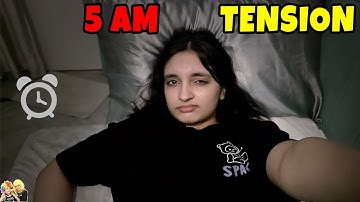 5 AM KI TENSION | Home alone masti | Aayu and Pihu Show