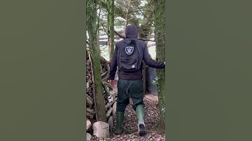 Alone Off Grid During A RAIN STORM 🔥🪓 #nature #survival