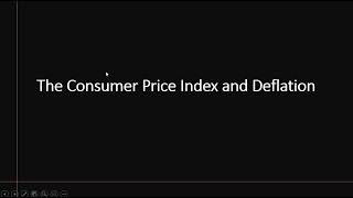 Consumer Price Index and Deflation: A US Example