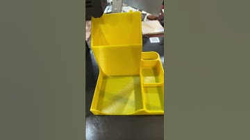 Desk Organizer 3D Printer 99% Complete. Very slight webbing-Slight clean up and use it immediately.