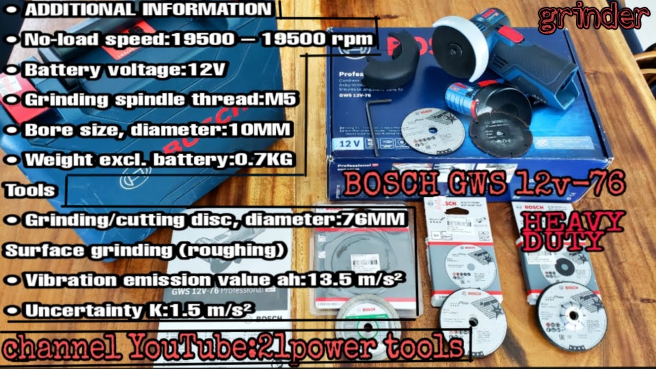 BOSCH Mini-smerigliatrice angolare GWS Batteria 12-76