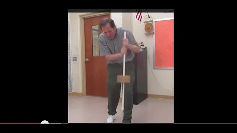Newton's stick---- inertia apple///  Homemade Scie...
