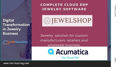 An Introduction to Acumatica JewelShop For Jewelry Business