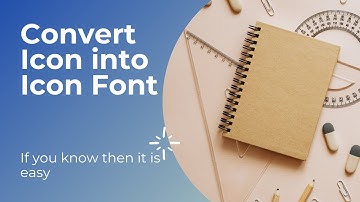 Create your own Icon font from svg icon
