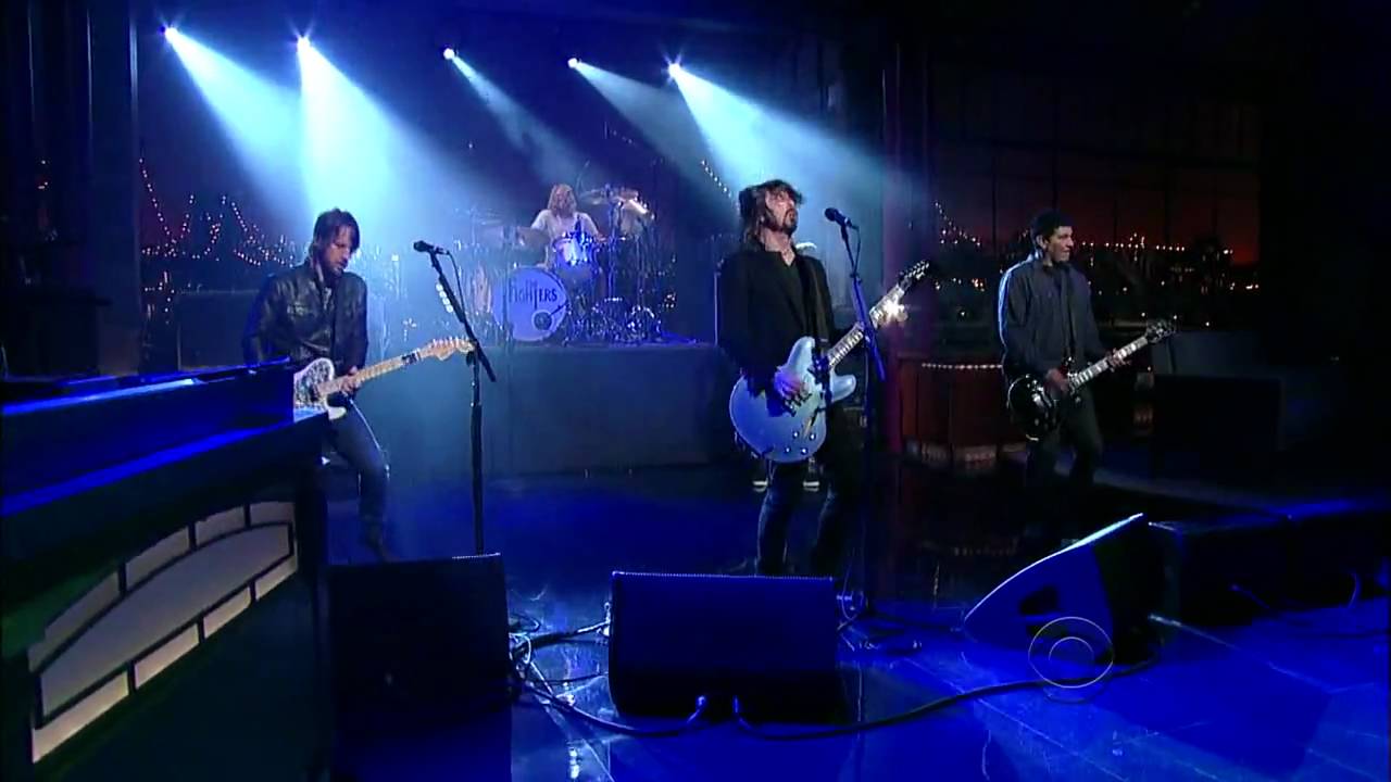 Foo Fighters Rope(Live Letterman) new song 2011 YouTube