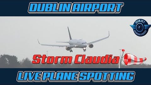 🔴 Storm Claudia - High Winds - Dublin Airport LIVE Plane Spotting - EIDW/DUB - Friday 14/11/2025