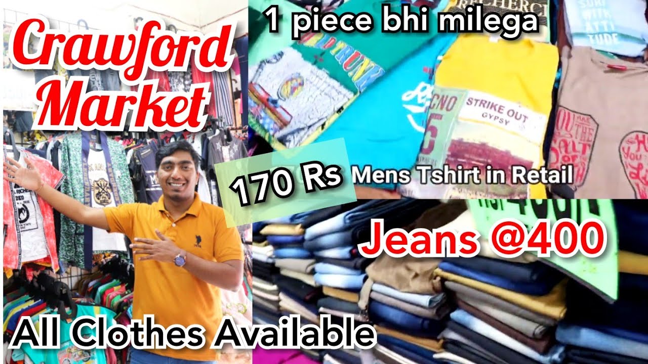 CRAWFORD MARKET Mumbai Biggest Market Retail clothes at Wholesale