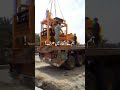 unloading of plant model.KM-15 Single trolley #constructionmachinery #automobile #paverblockmachine