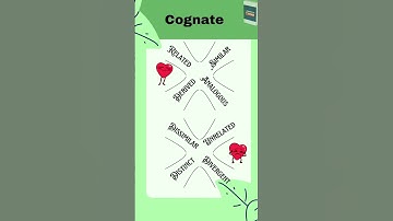 Cognate: Words in different languages with similar roots or meanings. #Cognate #Linguistics