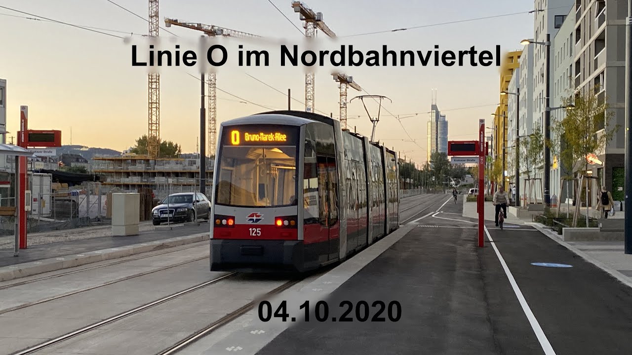 Straßenbahn Wien - Linie O: Impressionen der Verlängerung ins Nordbahnviertel