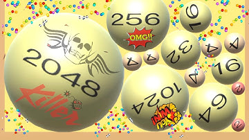 🥐 🏈 3D Roll Ball - 2048 Merge Puzzle 🧩 gameplay in Algodoo and Unity New Update cool game