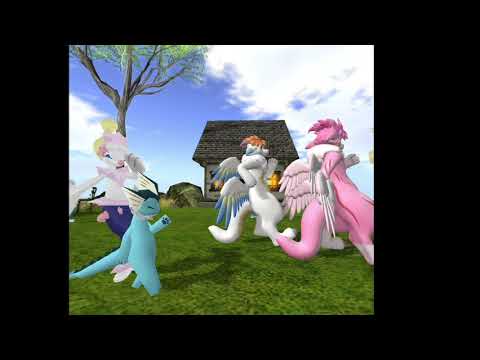 "おちゃめ機能" を フラミー達で。 ( Secondlife VR / MMD / 4K60fps VR180 Ver.)