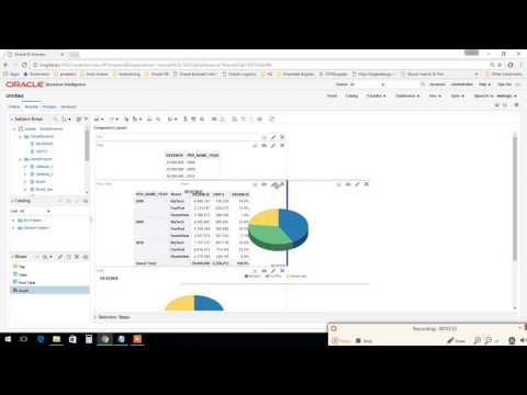 OBIEE 12 C Analysis Tutorial part3-Pivot Table ,Pie Chart and Dashboard