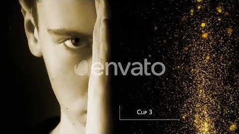 Golden Intro Particles | Motion Graphics - Envato elements