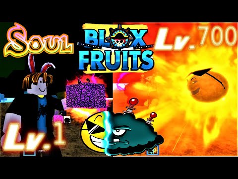 Noob to Max Using Mythical Soul Fruit in Bloxfruits - BiliBili