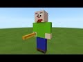 Minecraft: How To Make A Baldi Statue "Baldi's Basics"