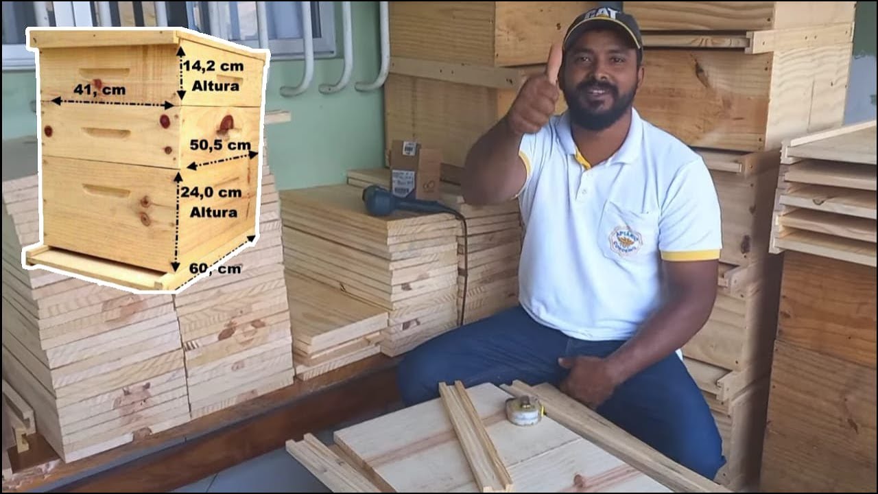 COMO FAZER CAIXA PARA ABELHAS🐝/ PROFISSIONAL