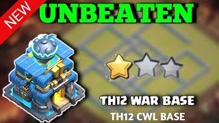 New Best! Th12 War Base With Link | Th12 Trophy/Farming Base | Base Th12 Terkuat Copy Link 2024