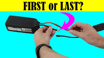 Order Matter to Prevent the Destructive Spark from LiPo to ESC?