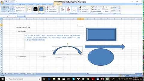 Học Excel online-Bài số 18-Cách chèn hộp văn bản text box và các hình đồ họa vào 1 sheet excel